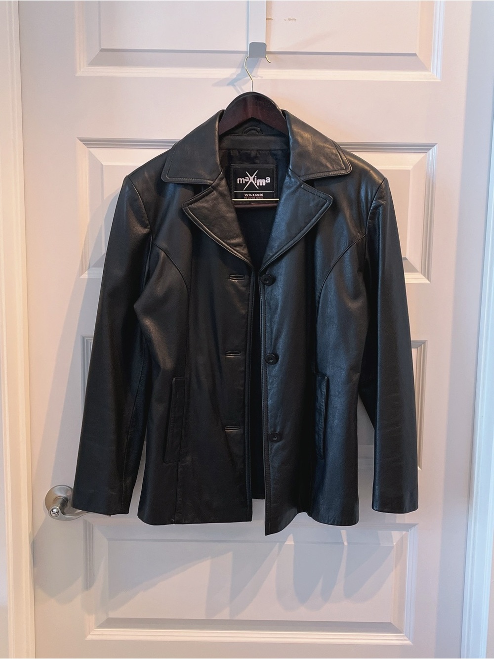Minimalist Classic Black Genuine Real 100% Leather Jacket